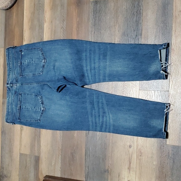 Rag & bone Nina high rise ankle cigarette jeans medium wash distressed cuff - Picture 7 of 10